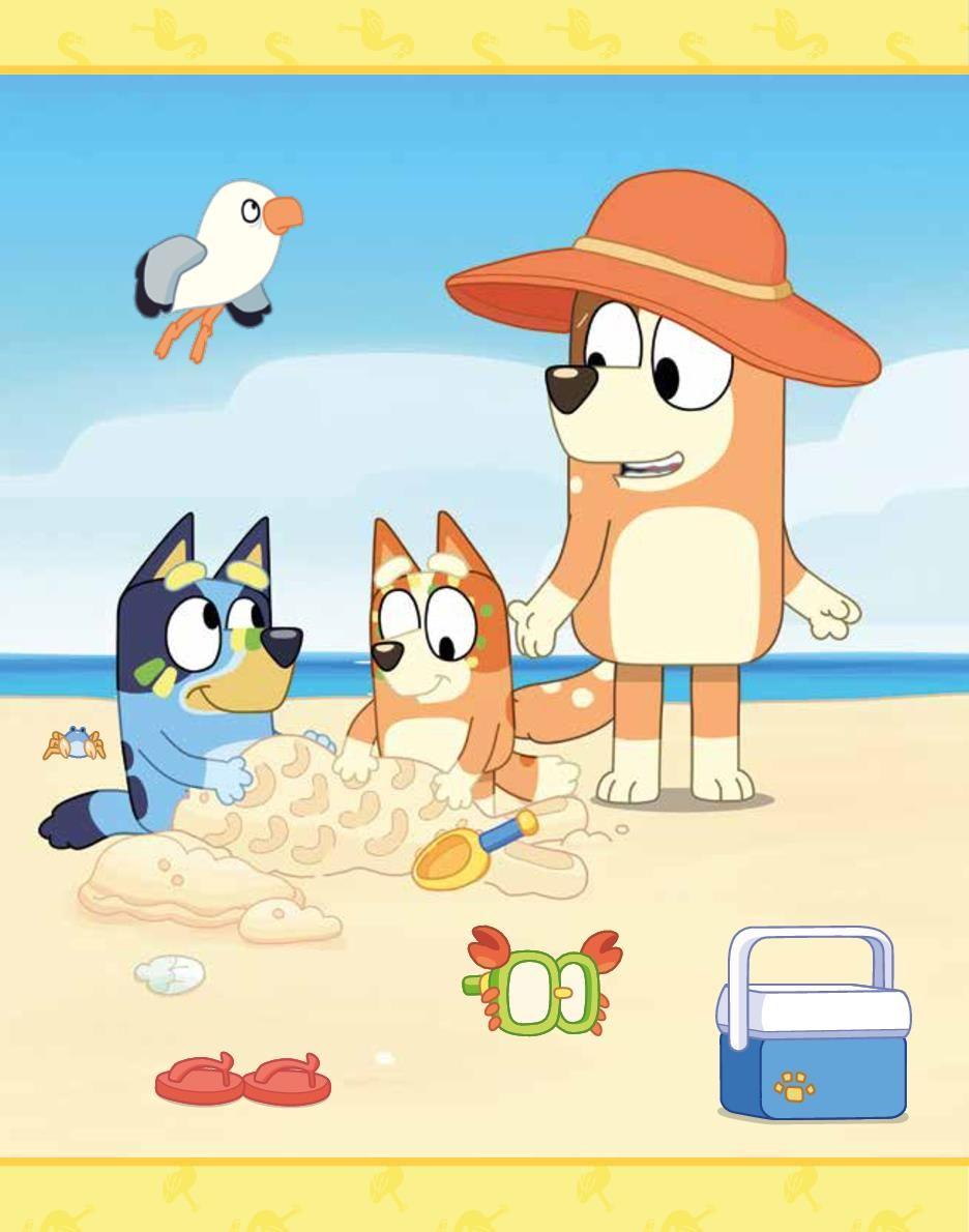 Beispielinhalt (Bild) Bluey Wasserzauber: Einfach mit Wasser malen!