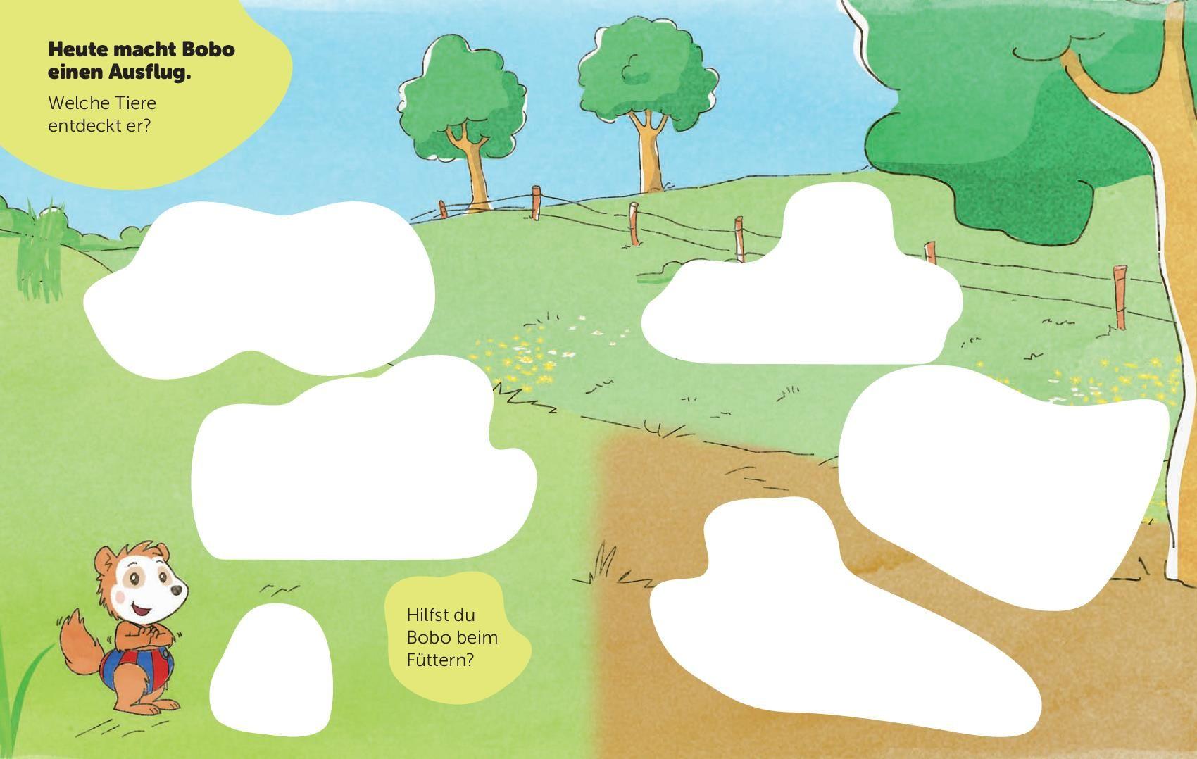 Beispielinhalt (Bild) Bobo Siebenschläfer Mein Wassermalbuch