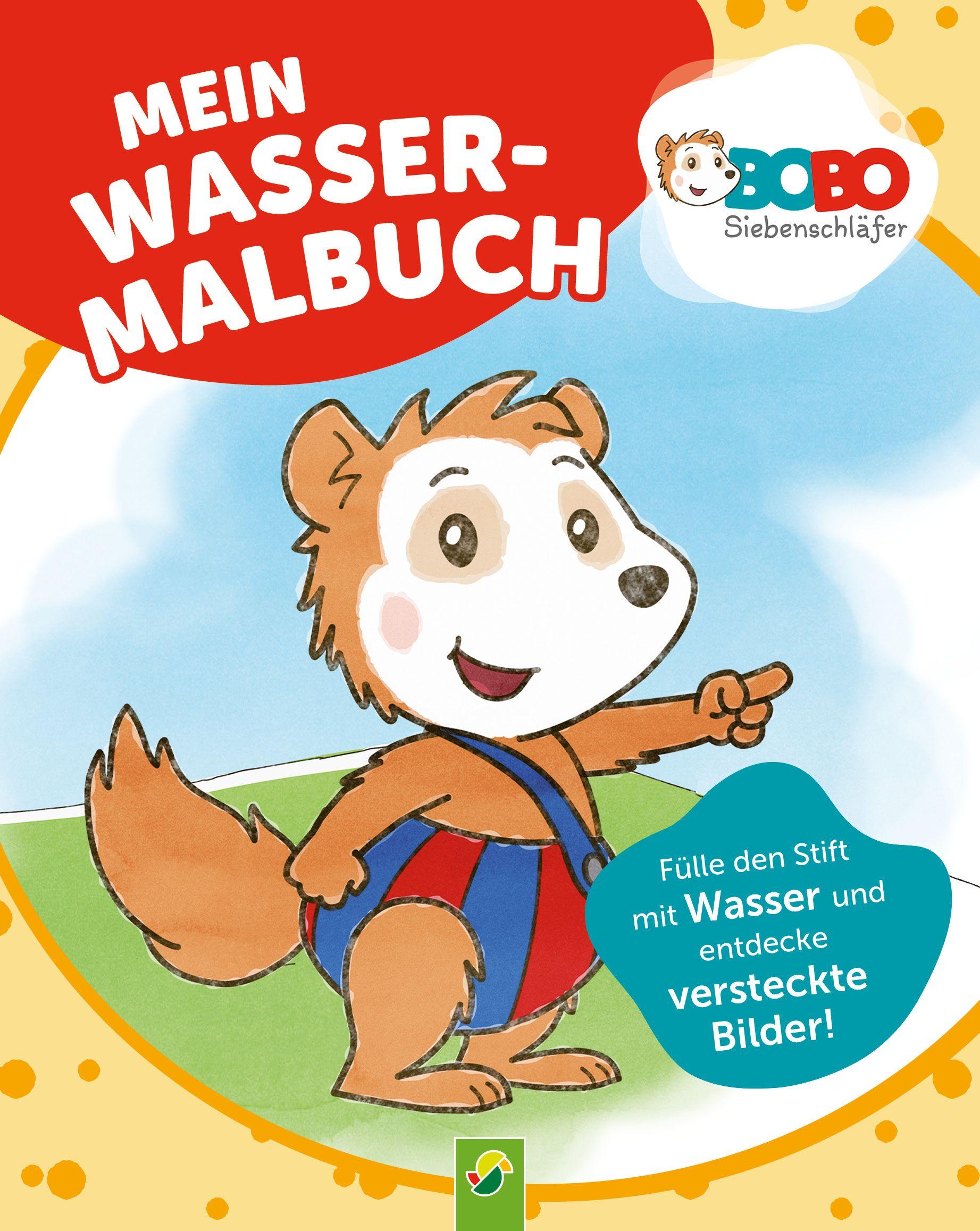 Vorderes Coverbild Bobo Siebenschläfer Mein Wassermalbuch