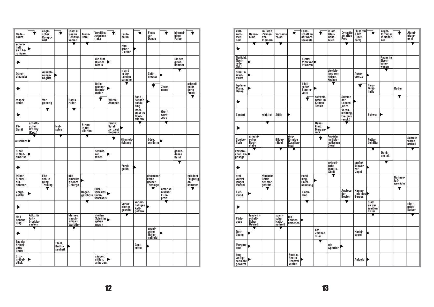 Beispielinhalt (Bild) Kreuzworträtsel ¿ Band 7