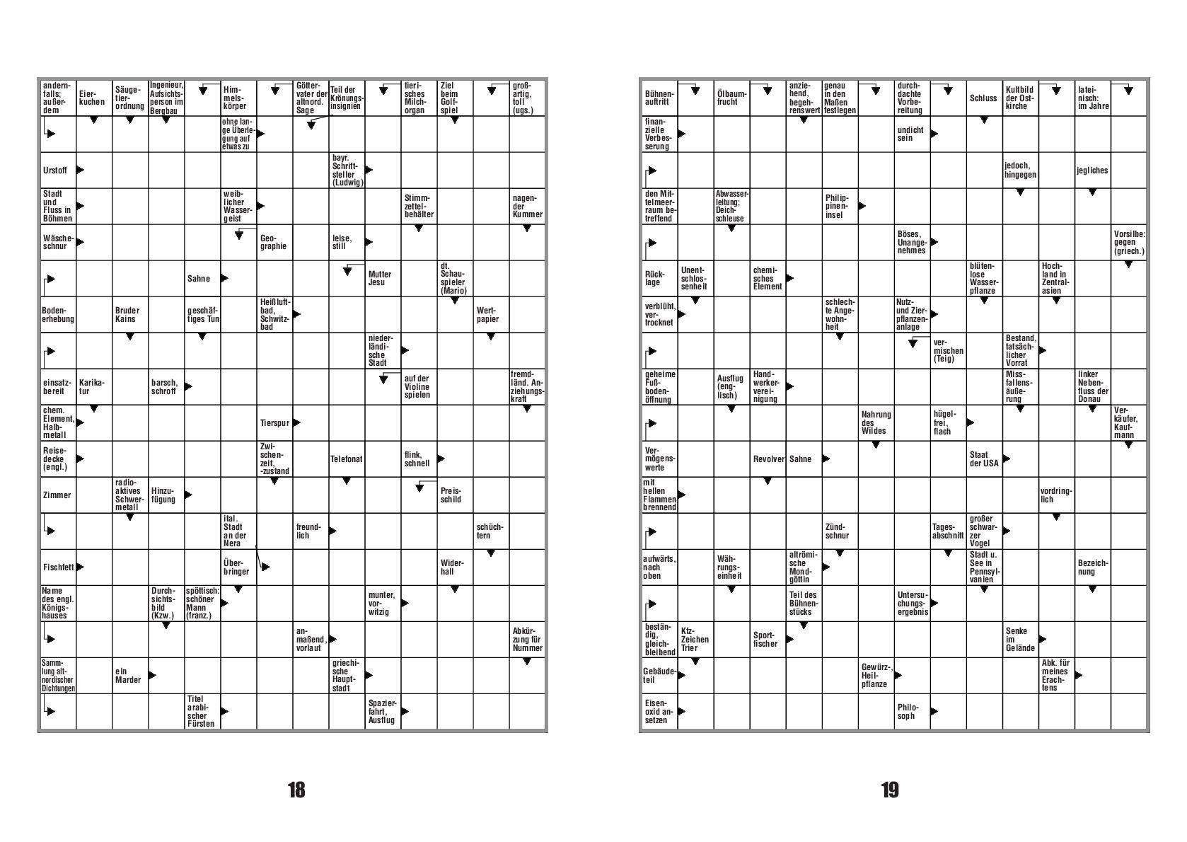 Beispielinhalt (Bild) Kreuzworträtsel ¿ Band 7