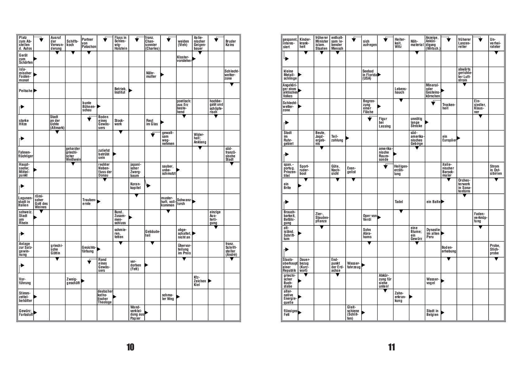 Beispielinhalt (Bild) Kreuzworträtsel ¿ Band 7