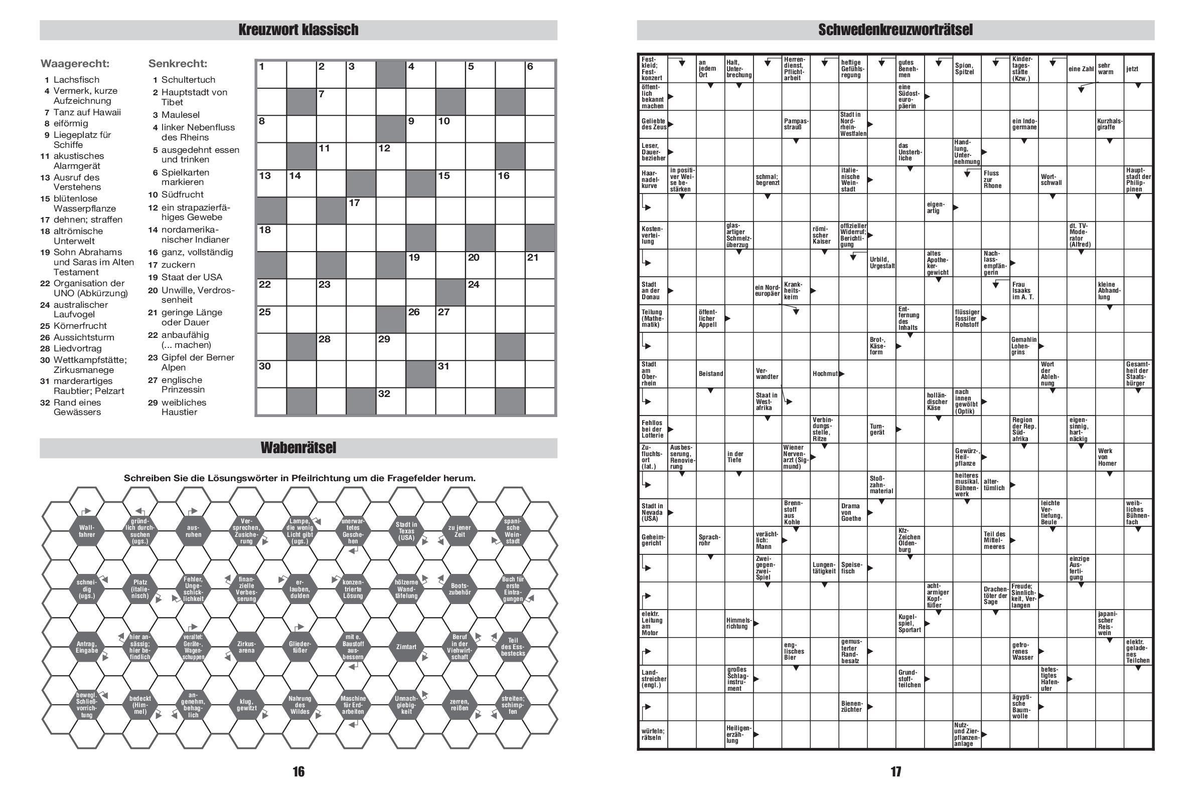 Beispielinhalt (Bild) Giga-Rätselbuch 9