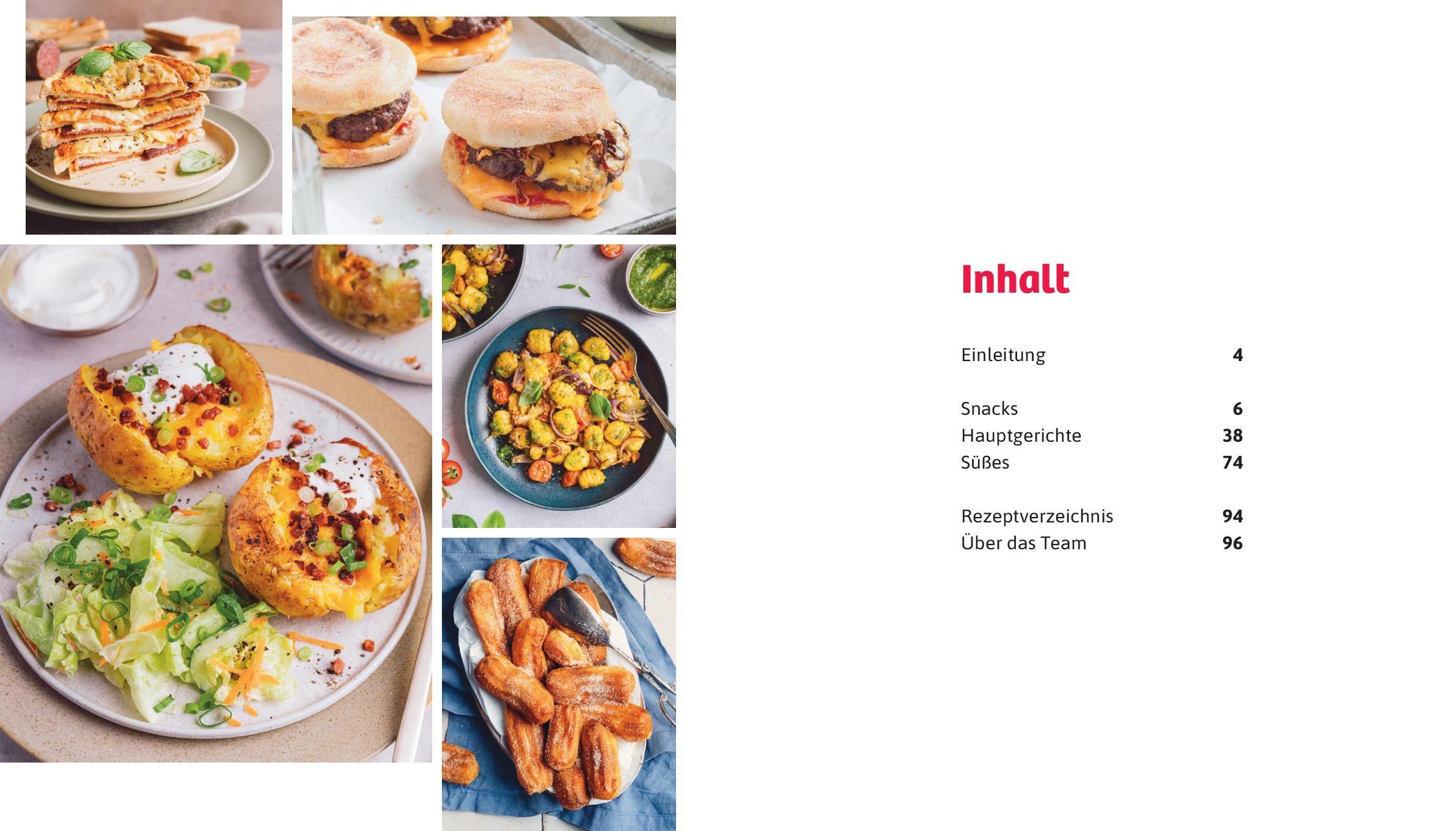 Beispielinhalt (Bild) Airfryer Familienrezepte