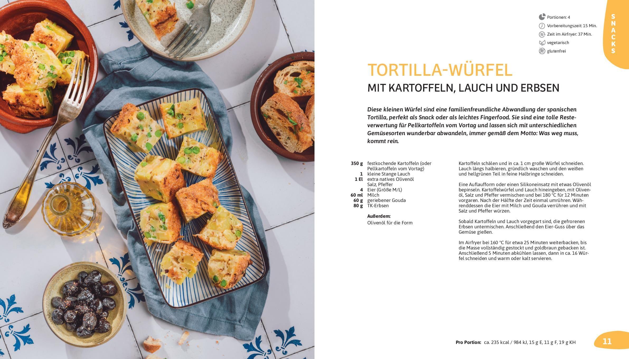 Beispielinhalt (Bild) Airfryer Familienrezepte