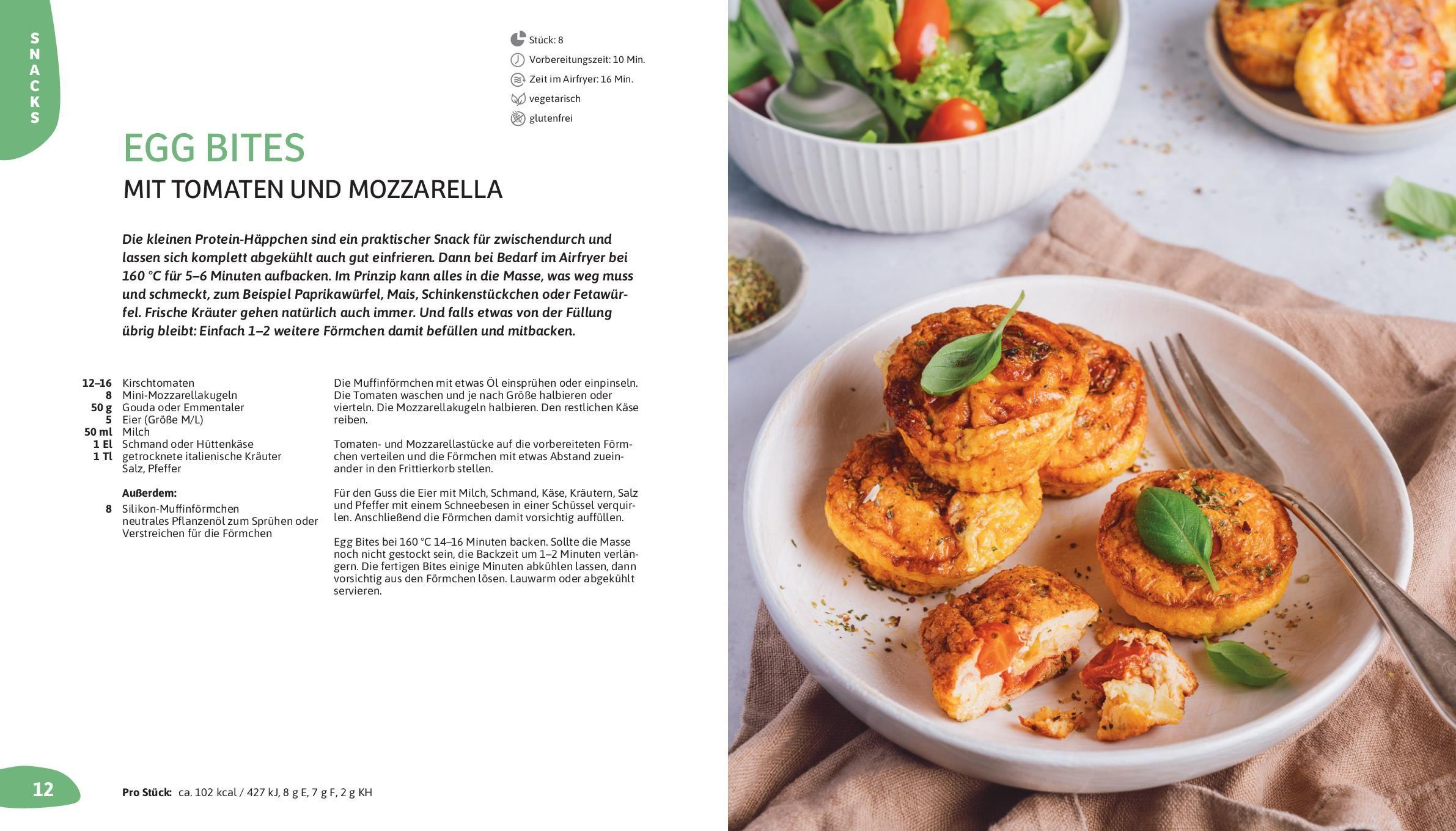 Beispielinhalt (Bild) Airfryer Familienrezepte