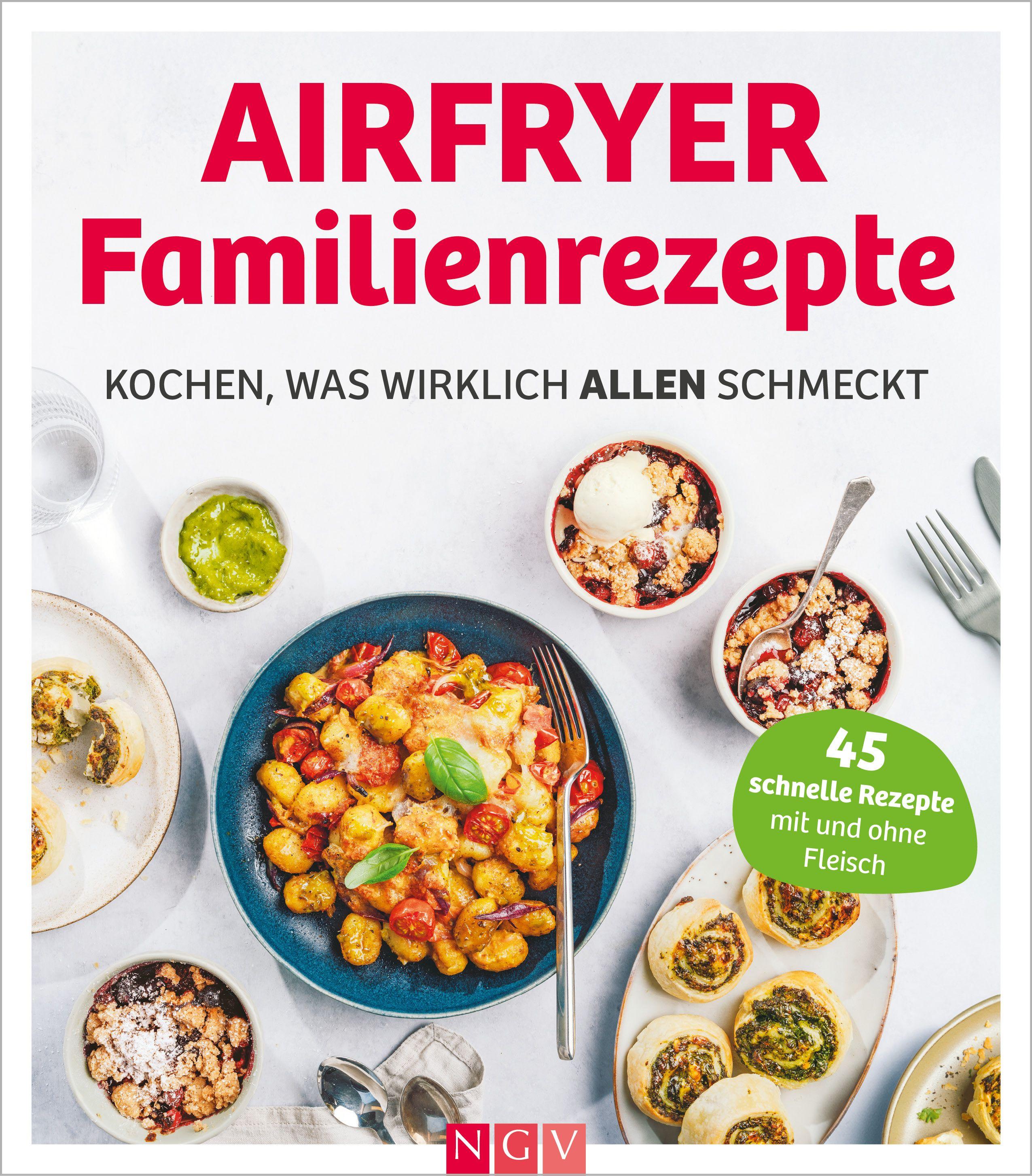 Vorderes Coverbild Airfryer Familienrezepte