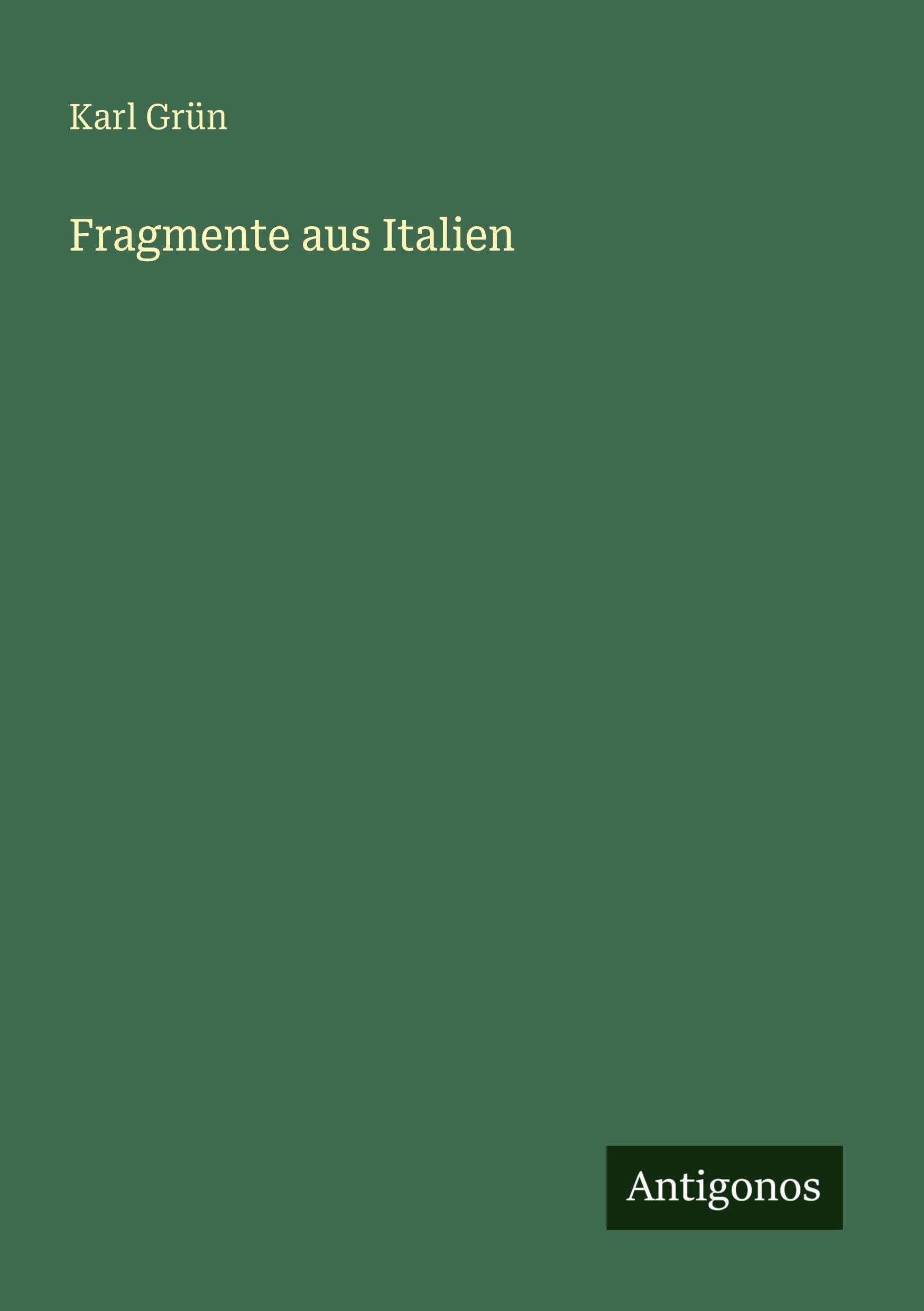 Vorderes Coverbild Fragmente aus Italien