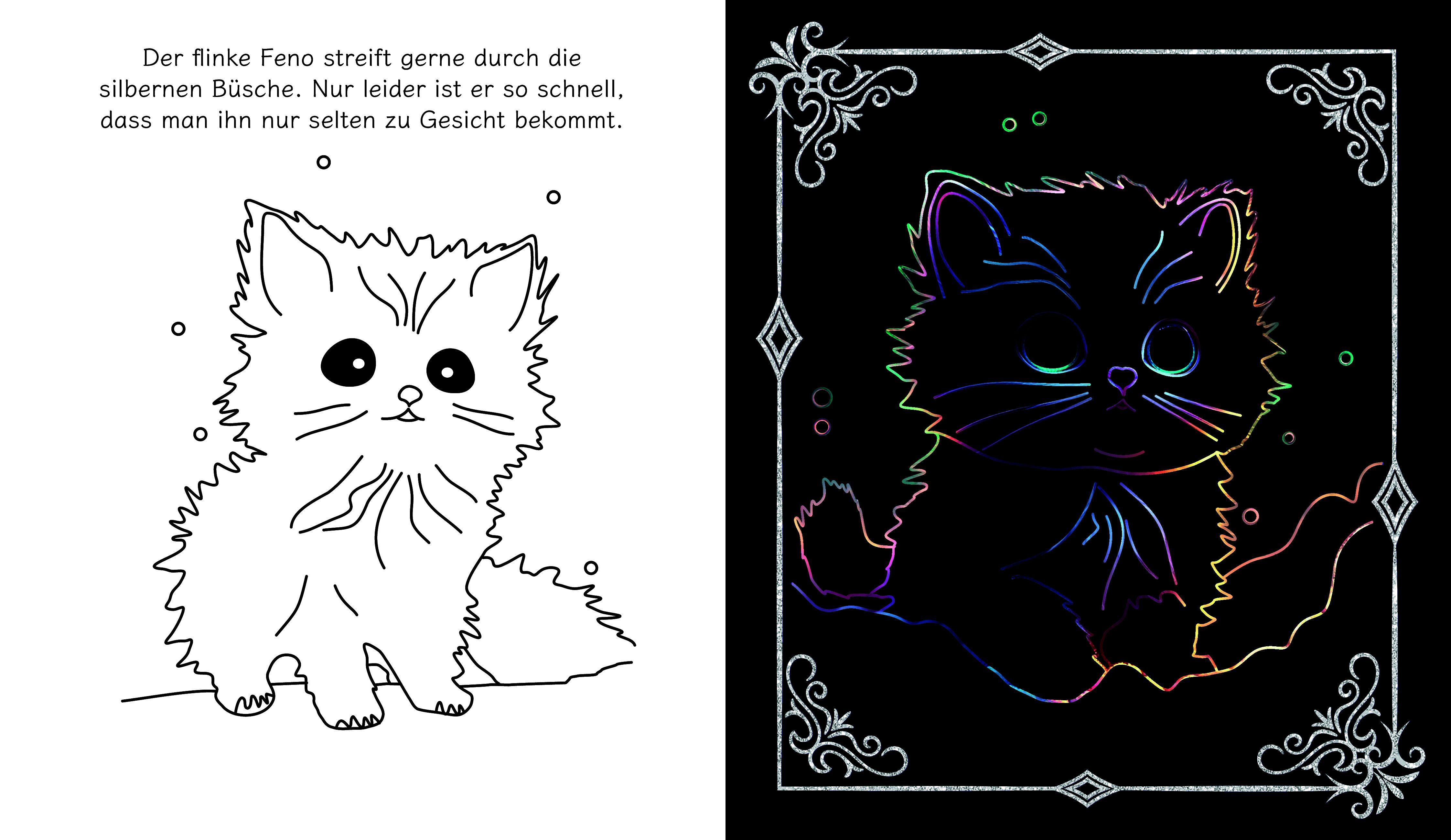 Beispielinhalt (Bild) Fantasy Scratch Art - Wundervolle Wesen