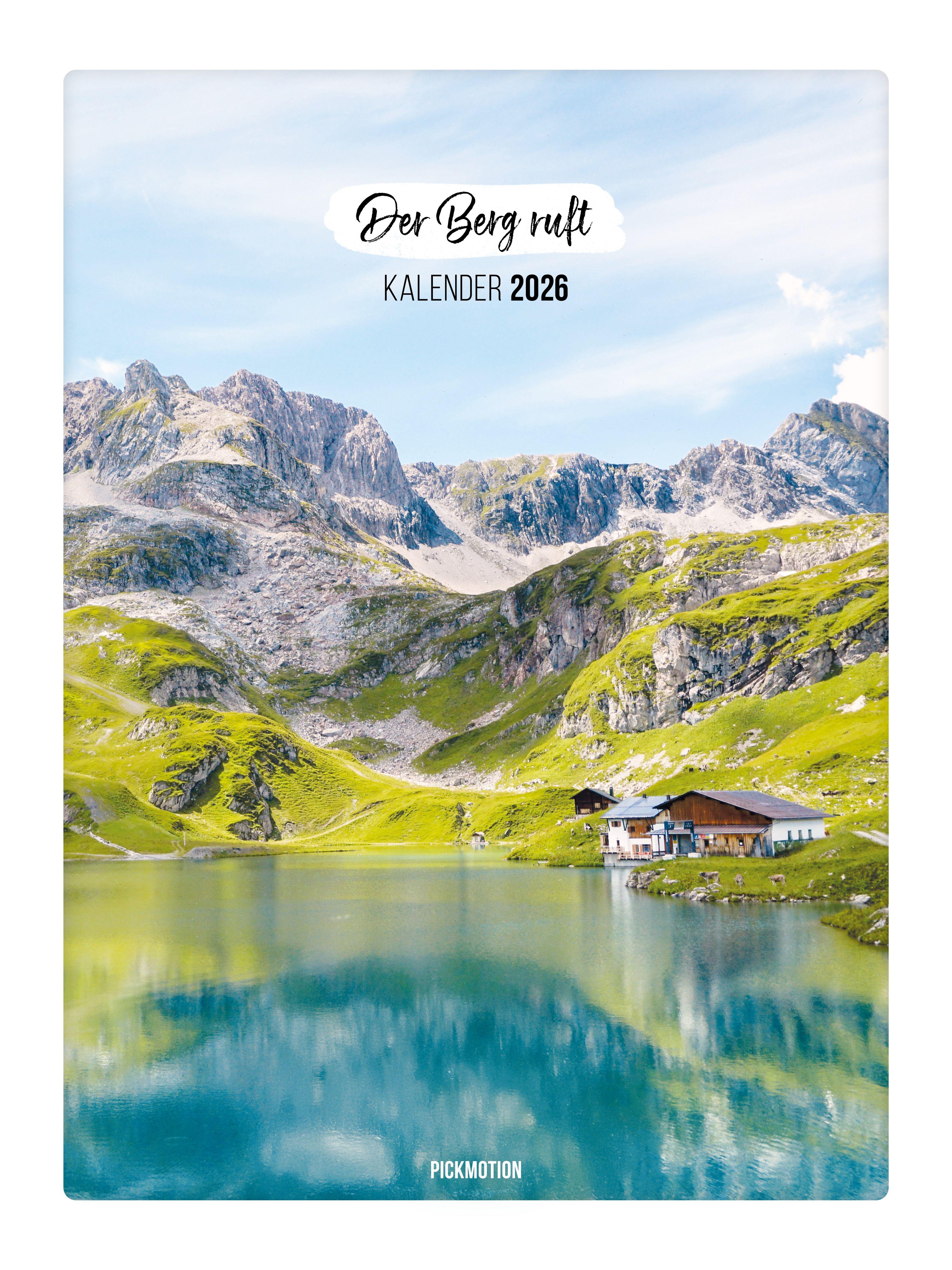 Vorderes Coverbild Wandkalender 2026 - Der Berg ruft
