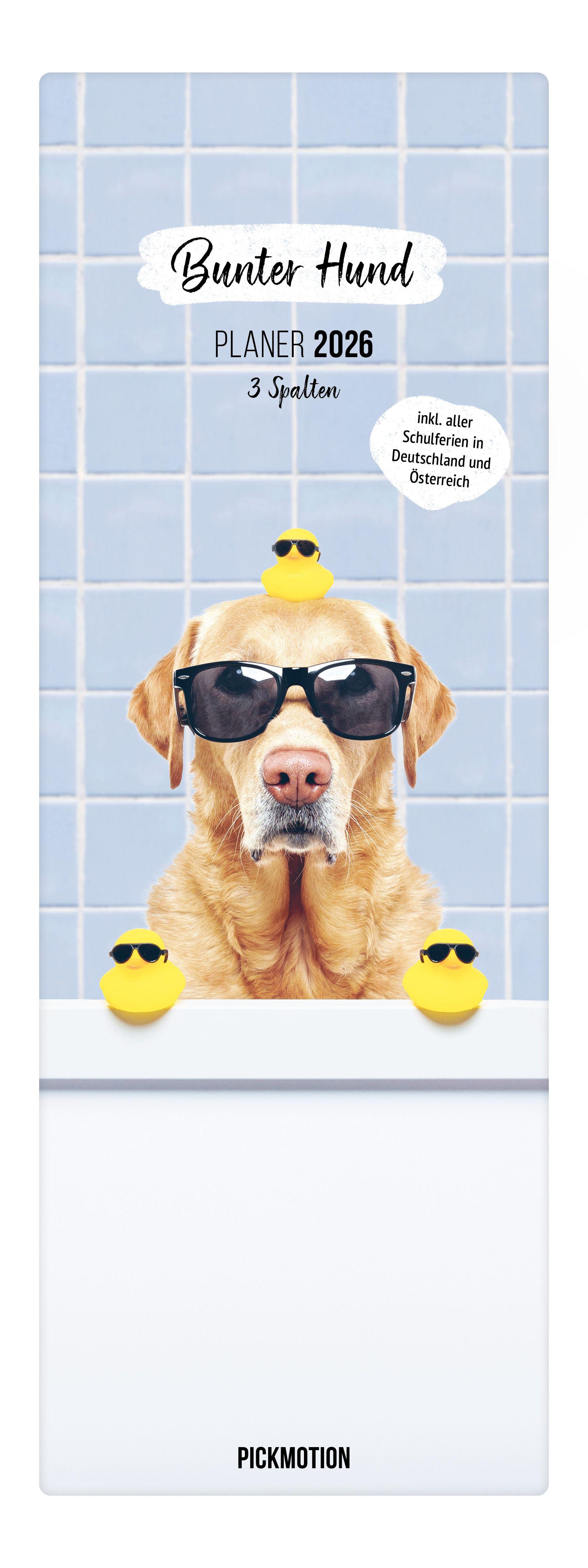 Vorderes Coverbild Planer 2026 - Bunter Hund