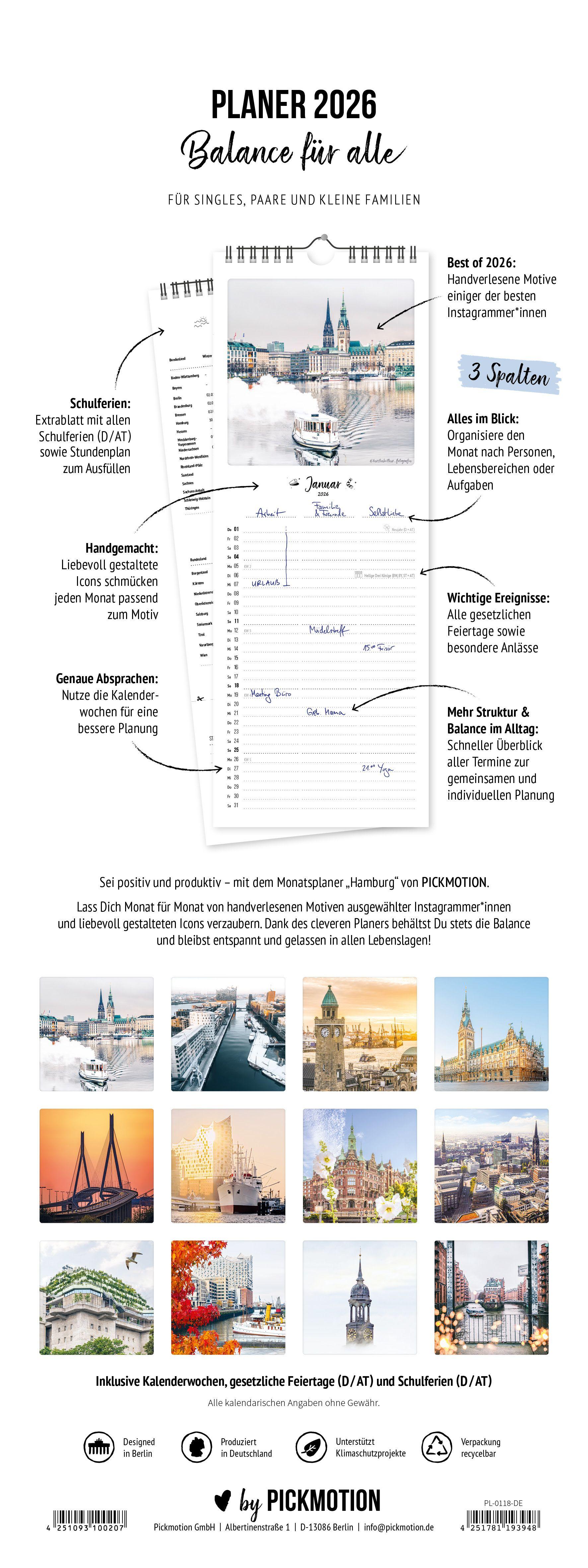 Beispielinhalt (Bild) Planer 2026 - Hamburg