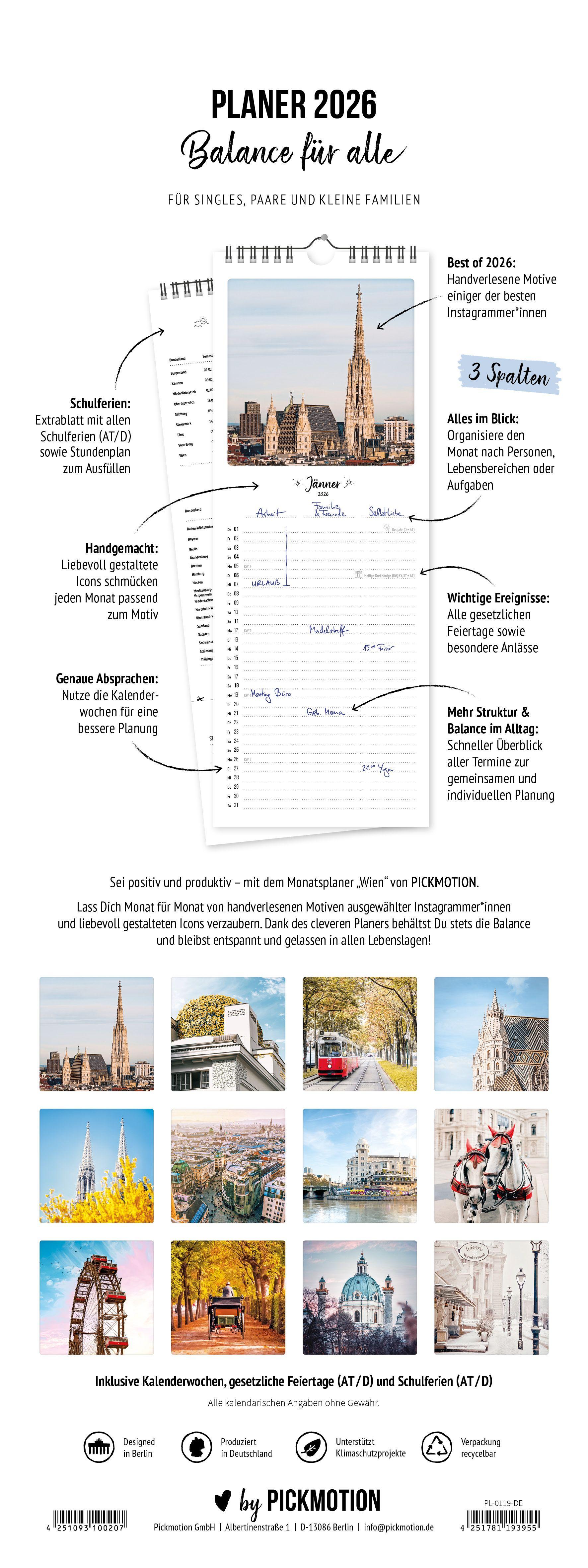 Beispielinhalt (Bild) Planer 2026 - Wien