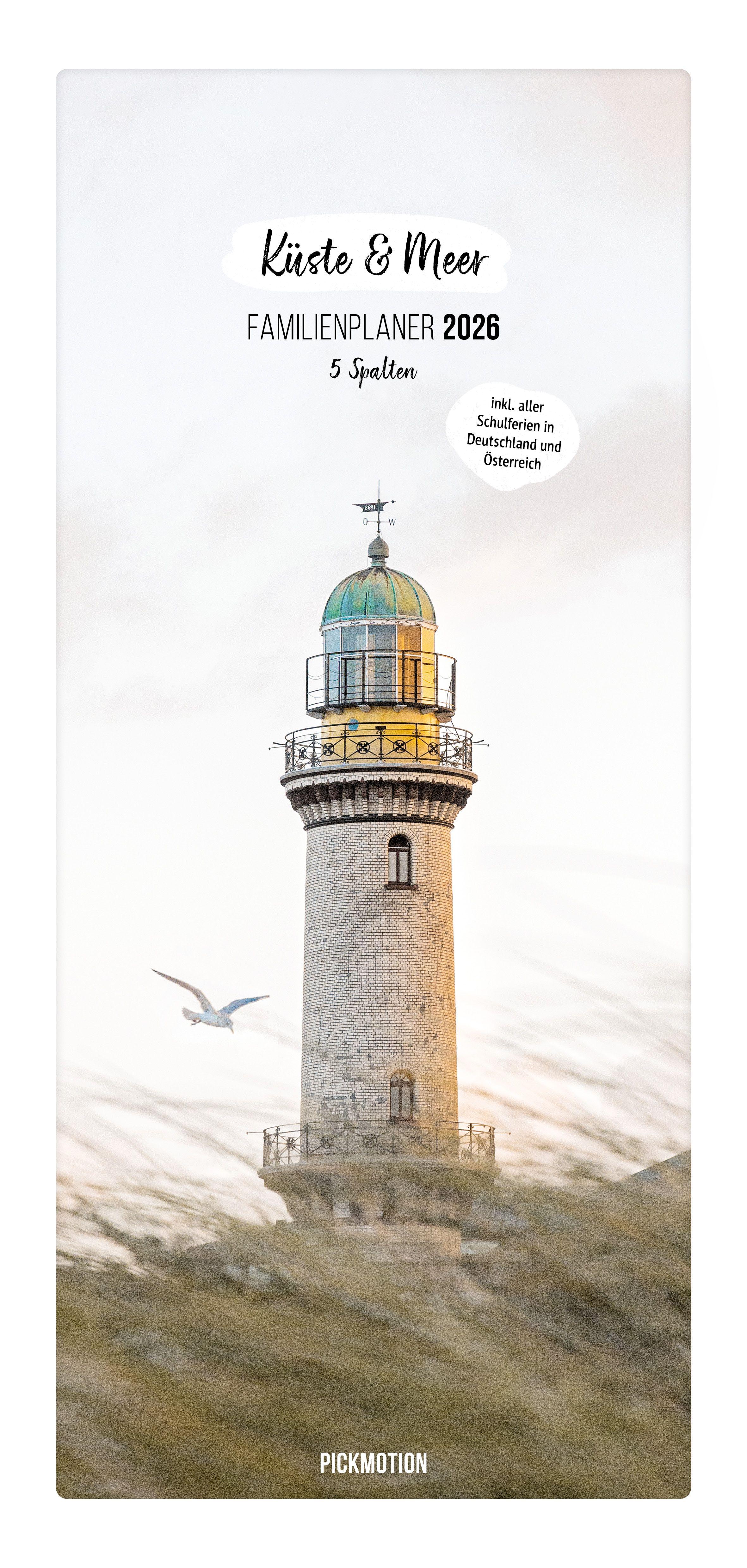 Vorderes Coverbild Familienplaner 2026 - Küste & Meer