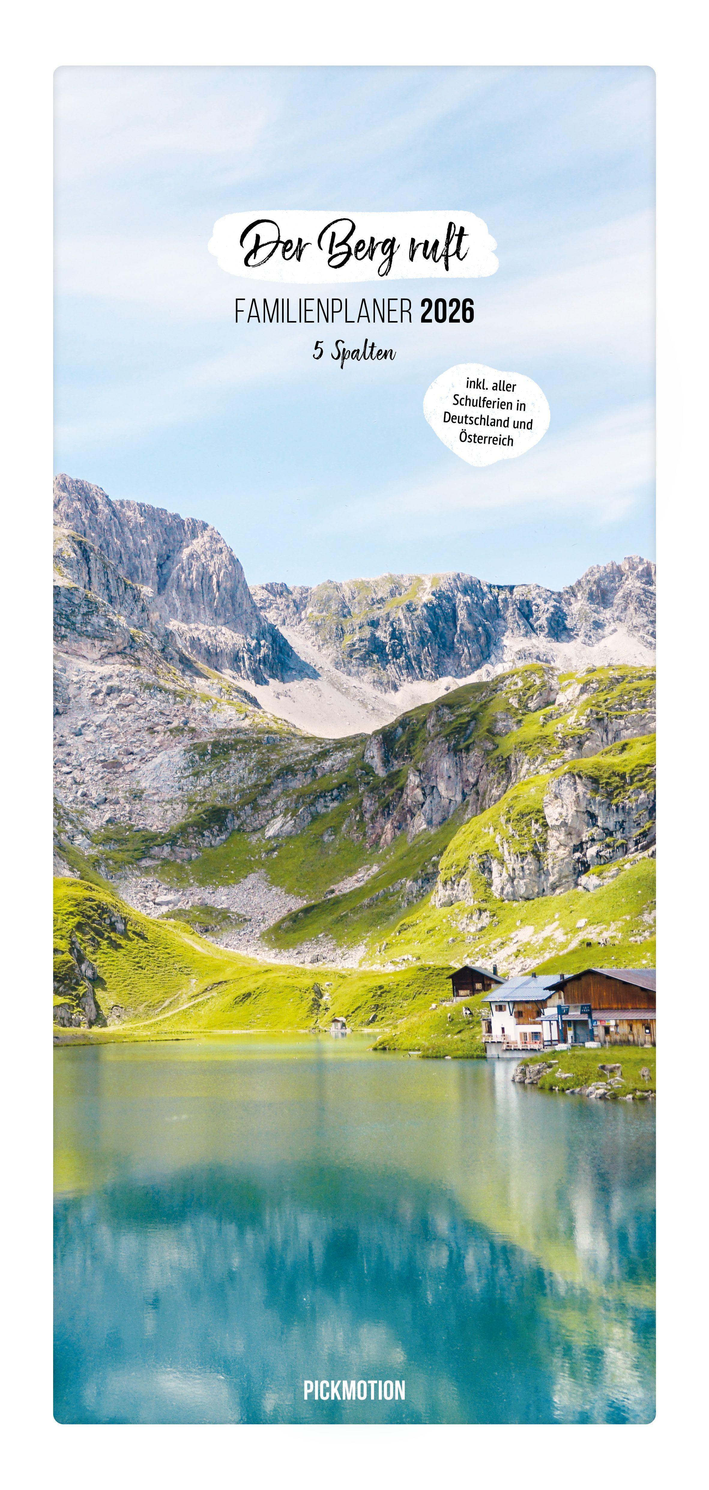 Vorderes Coverbild Familienplaner 2026 - Der Berg ruft