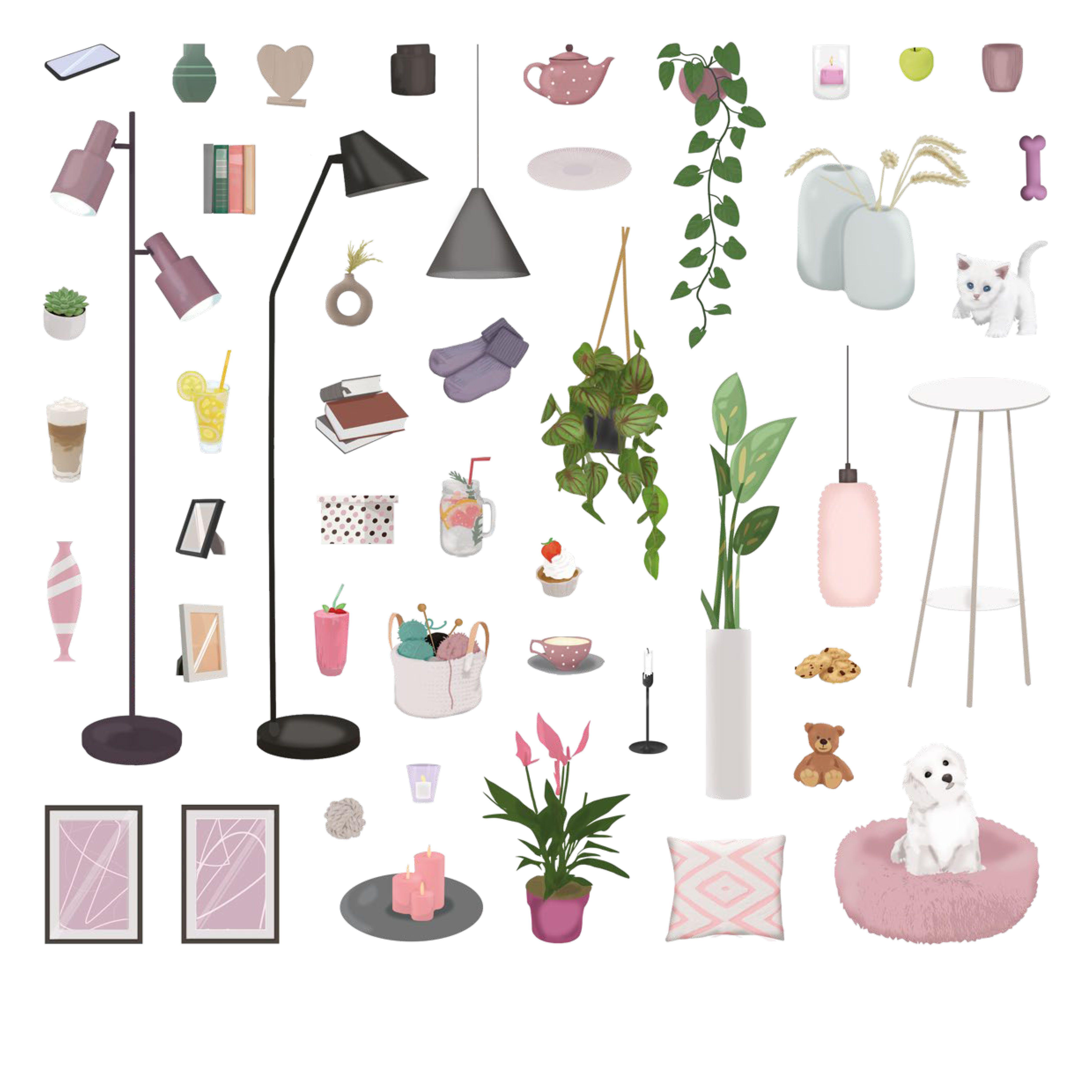 Beispielinhalt (Bild) Kleine Auszeiten - Stickern & Relaxen