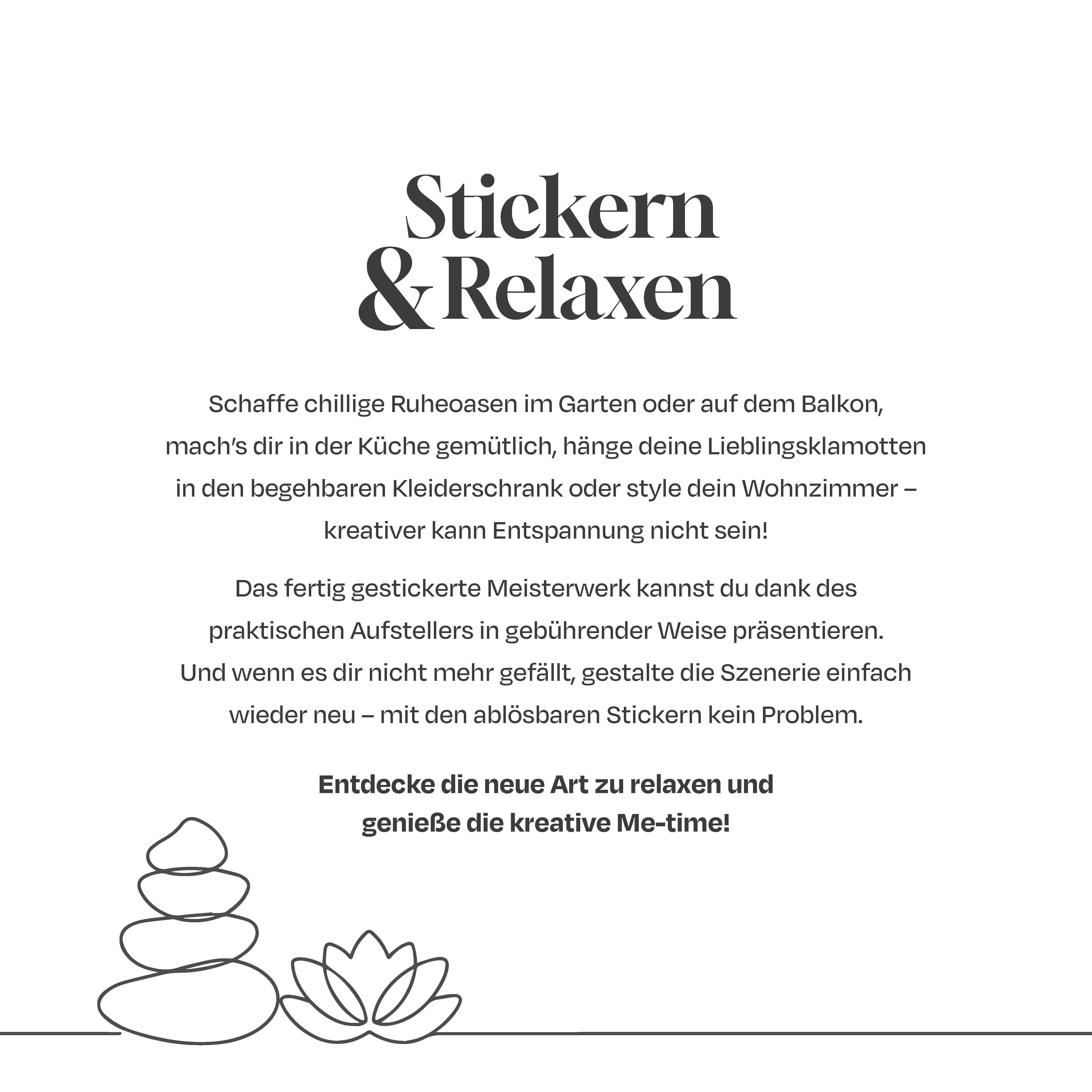Beispielinhalt (Bild) Home & Garden - Stickern & Relaxen