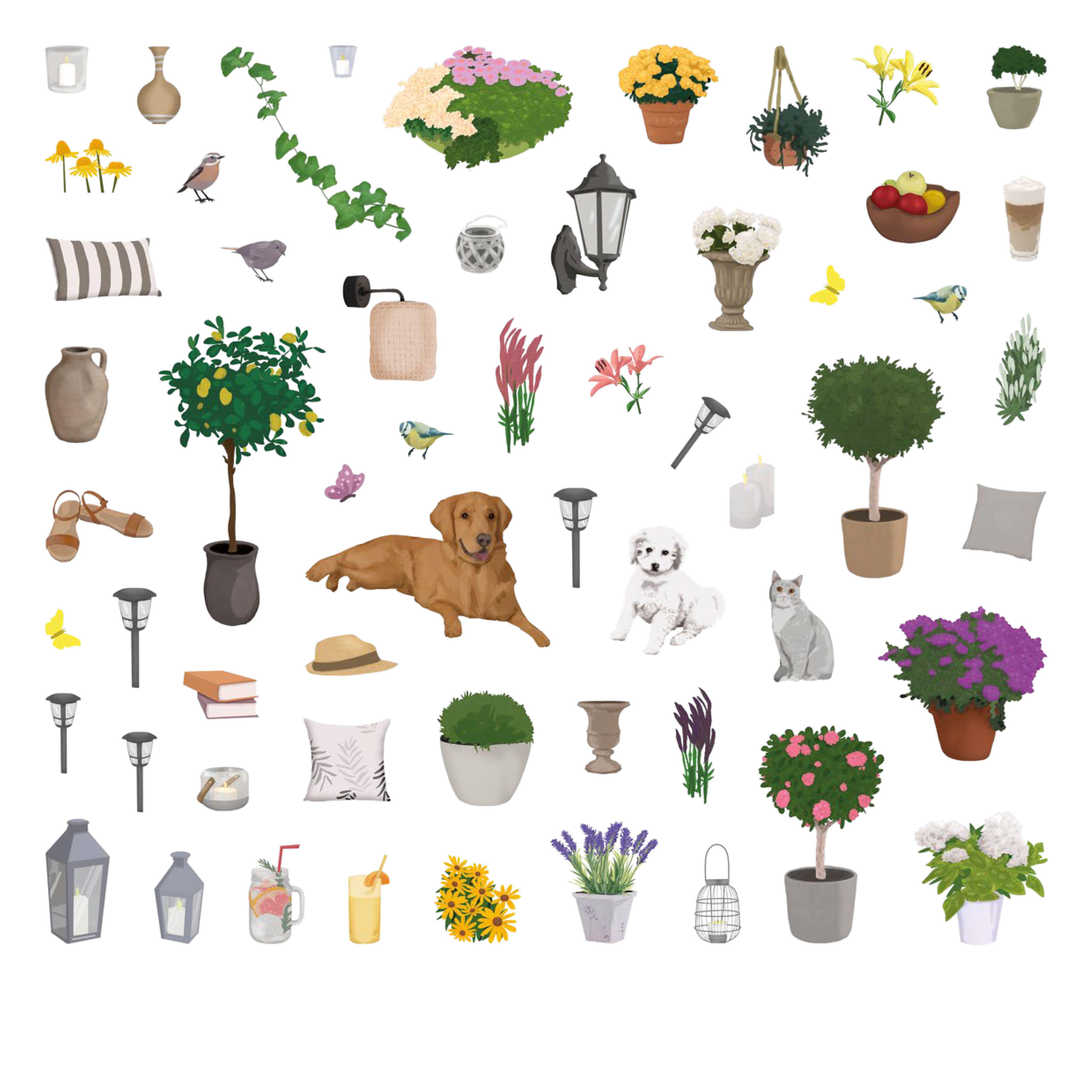 Beispielinhalt (Bild) Home & Garden - Stickern & Relaxen