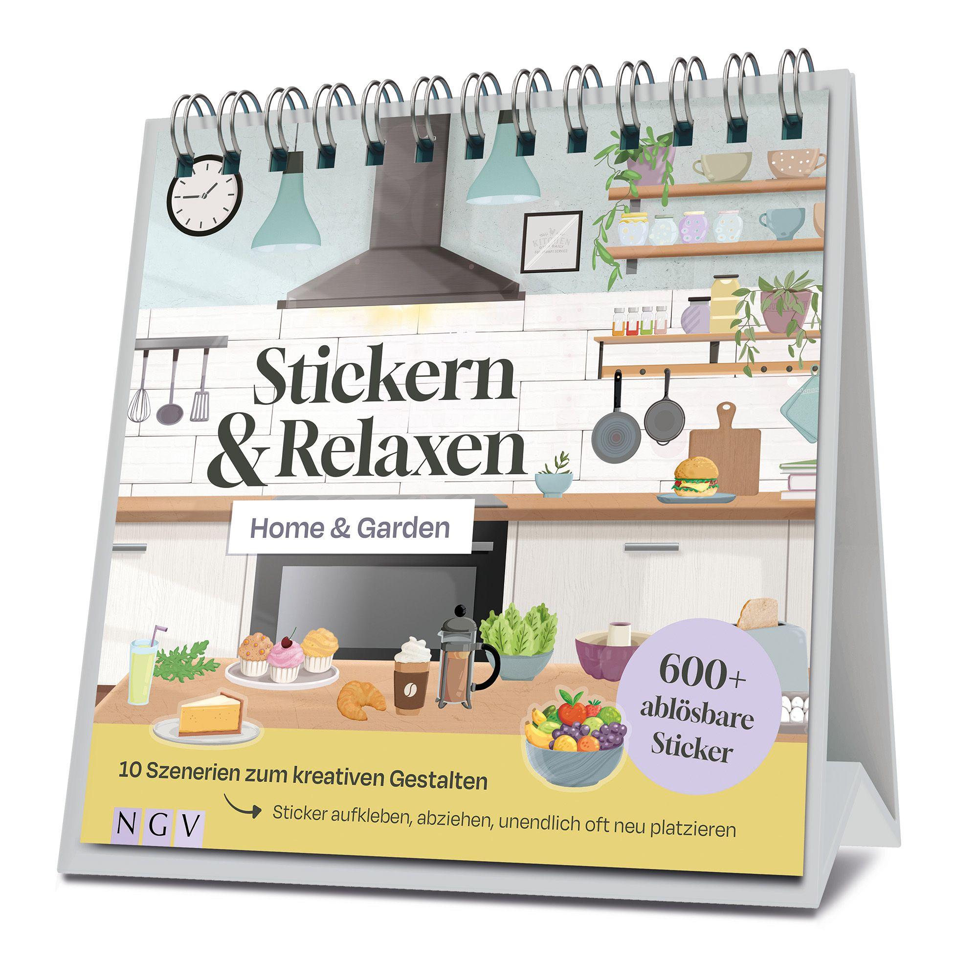 Vorderes Coverbild Home & Garden - Stickern & Relaxen