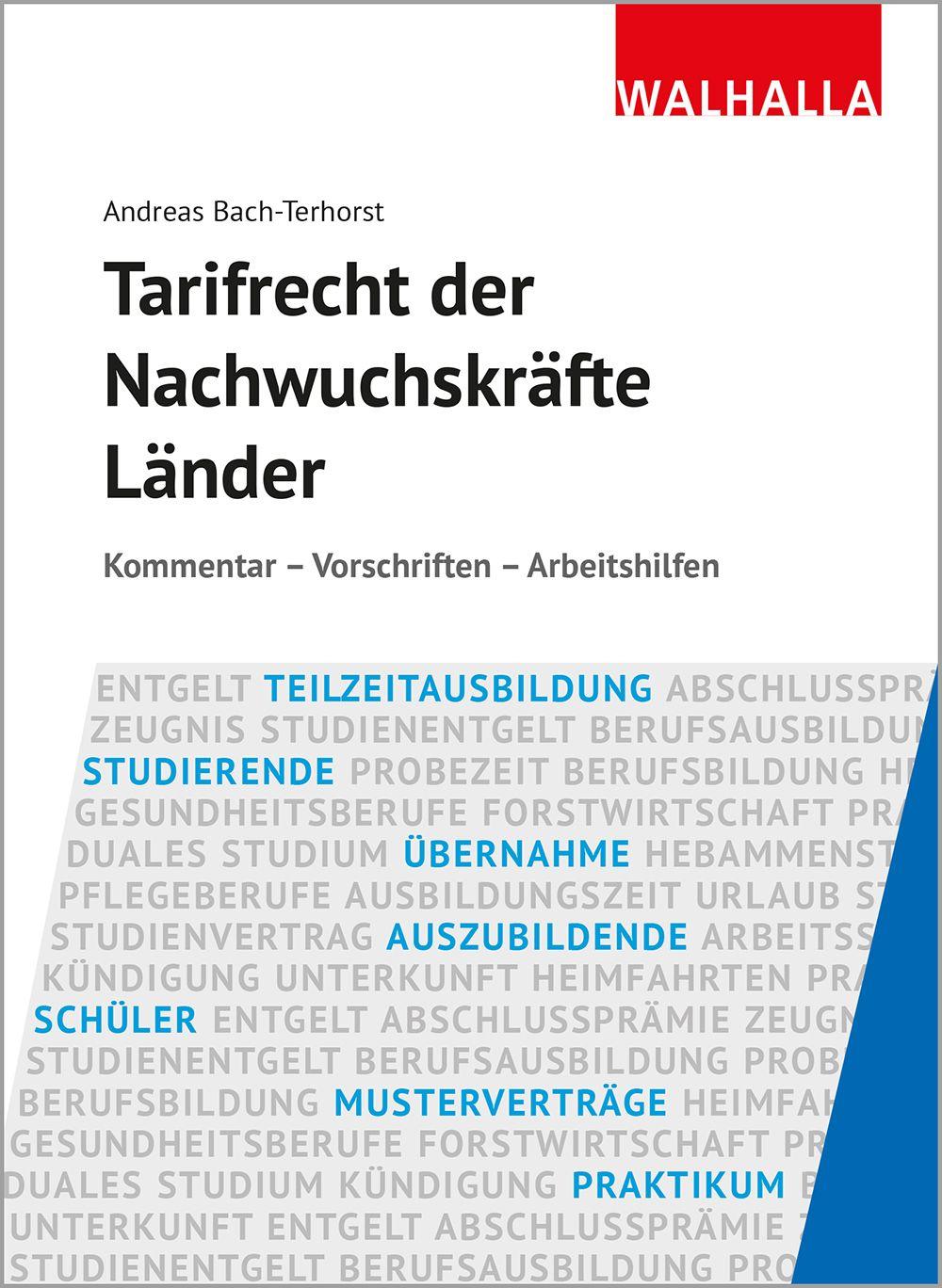 Vorderes Coverbild Tarifrecht der Nachwuchskräfte Länder