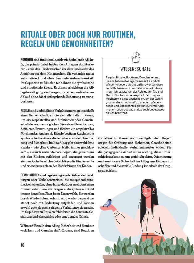 Beispielinhalt (Bild) Mit Ritualen durch den Kita-Alltag