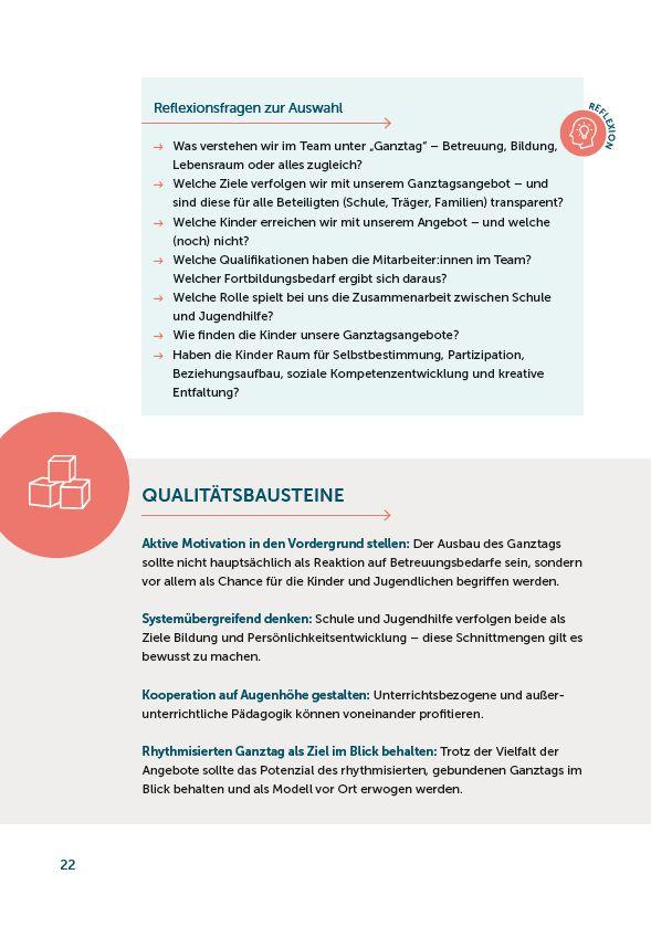 Beispielinhalt (Bild) Guter Ganztag