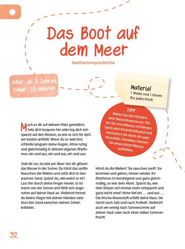 Beispielinhalt (Bild) Das Kita-Jahreszeitenbuch: Entspannungsideen