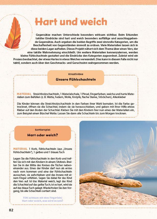 Beispielinhalt (Bild) Die schönsten Mini-Projekte zum Thema Sinne: Schnuppern, Lauschen & Fühlen