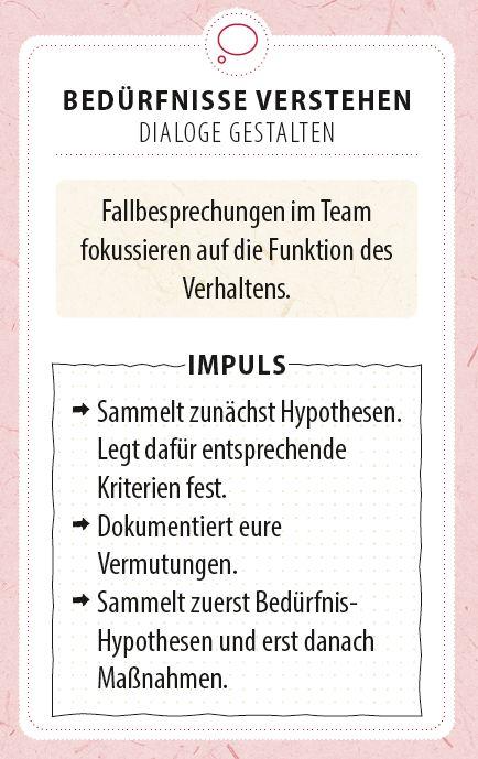 Beispielinhalt (Bild) Verhalten verstehen, Herausforderungen begleiten