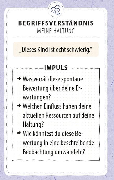 Beispielinhalt (Bild) Verhalten verstehen, Herausforderungen begleiten