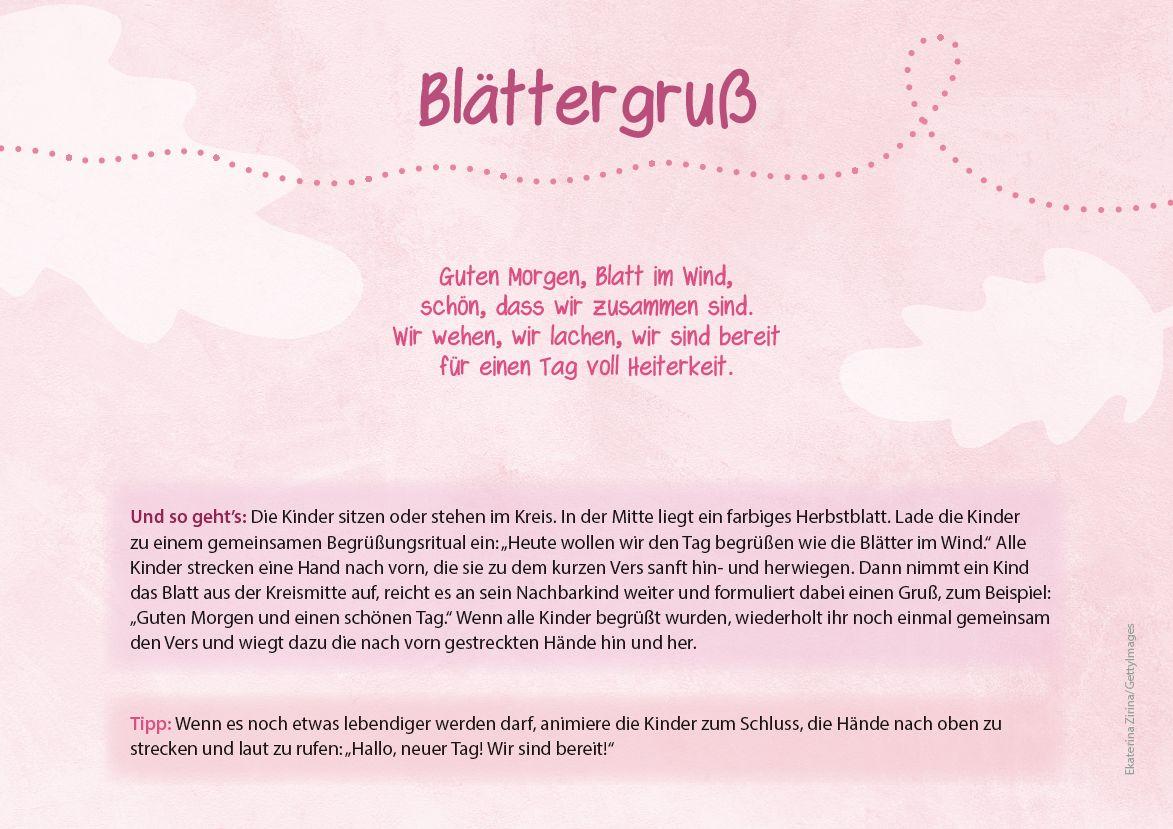 Beispielinhalt (Bild) 32 Morgenkreisideen für alle Jahreszeiten