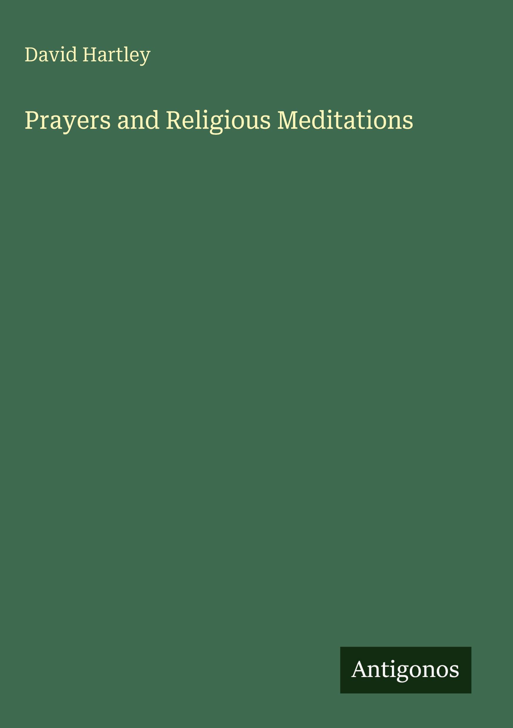 Vorderes Coverbild Prayers and Religious Meditations