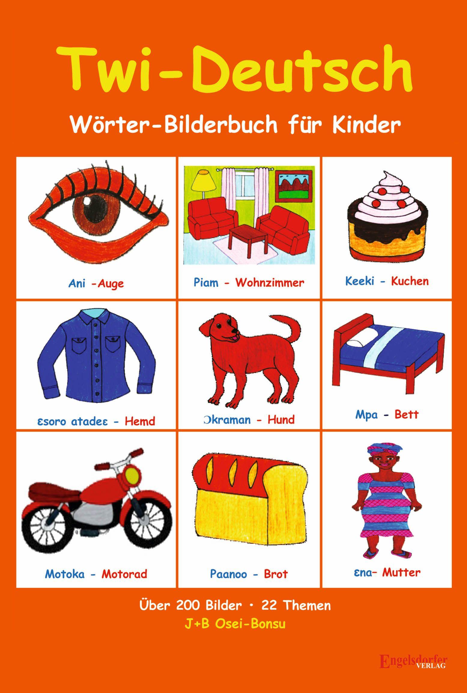 Vorderes Coverbild Twi-Deutsch Wörter-Bilderbuch für Kinder