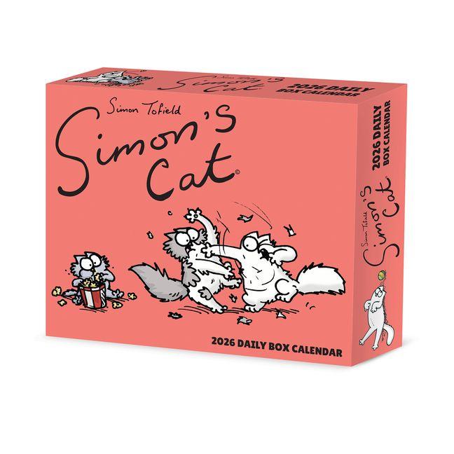 Vorderes Coverbild Simon's Cat 2026 5.4 X 6.2 Box Calendar