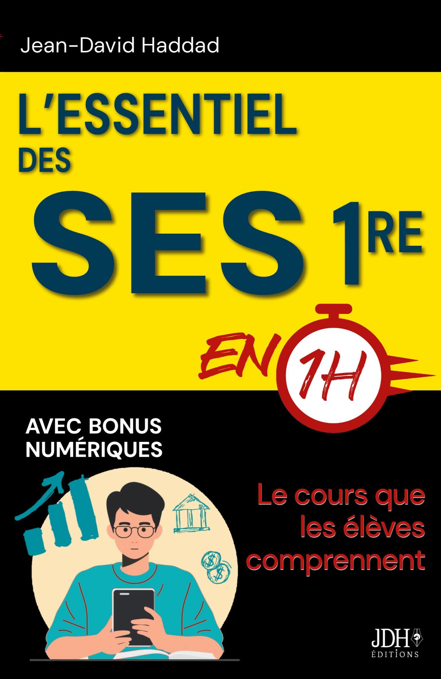 Vorderes Coverbild L'essentiel des SES Première en 1h
