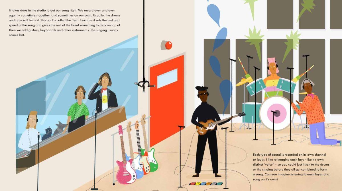 Beispielinhalt (Bild) Wie ein Song produziert wird