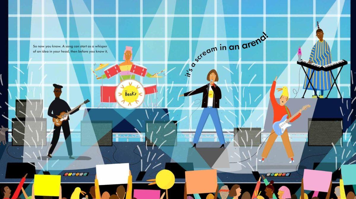 Beispielinhalt (Bild) Wie ein Song produziert wird