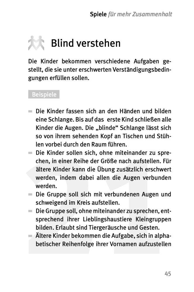 Beispielinhalt (Bild) Die 50 besten Spiele für mehr Sozialkompetenz