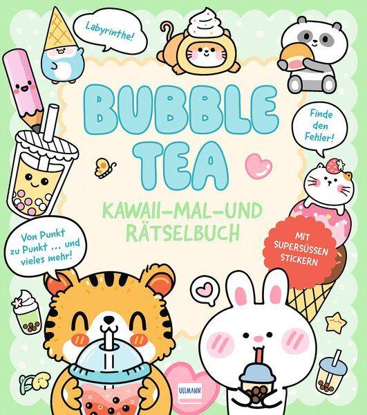 Vorderes Coverbild Bubble Tea | Kawaii - Mal-und Rätselbuch