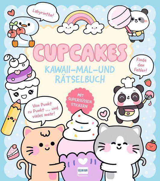 Vorderes Coverbild Cupcakes | Kawaii - Mal-und Rätselbuch