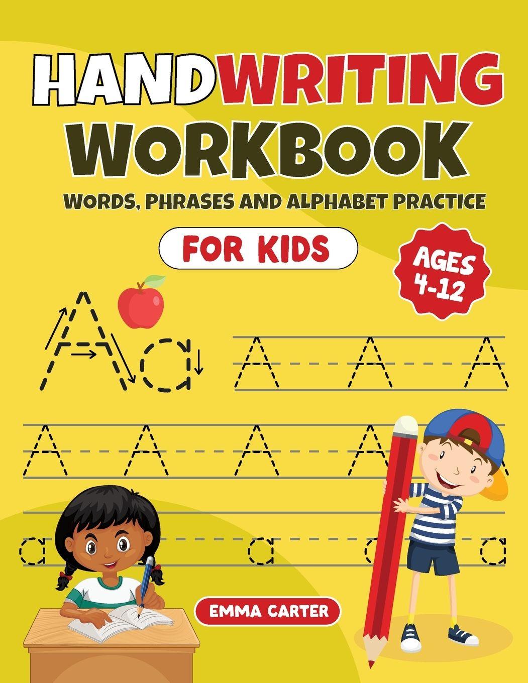 Vorderes Coverbild Handwriting Workbook for Kids Ages 4-12
