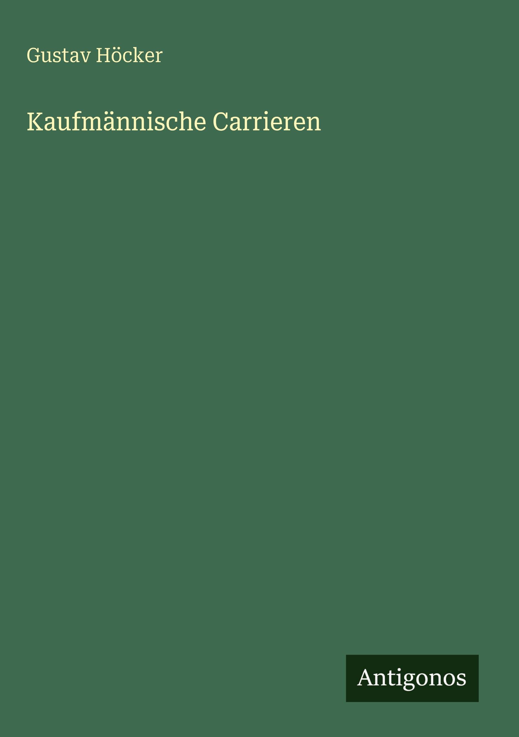 Vorderes Coverbild Kaufmännische Carrieren