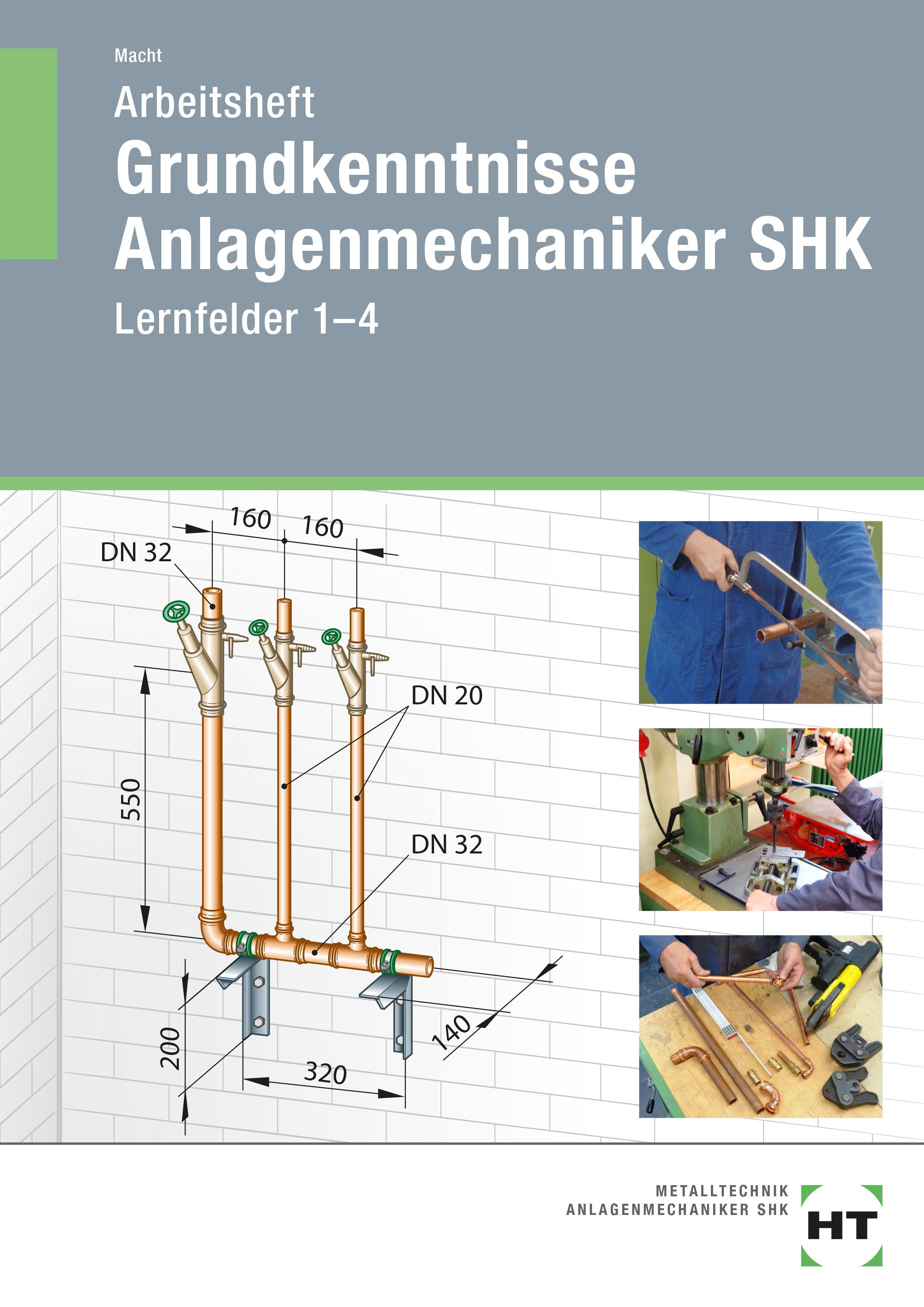 Vorderes Coverbild Arbeitsheft Grundkenntnisse Anlagenmechaniker SHK