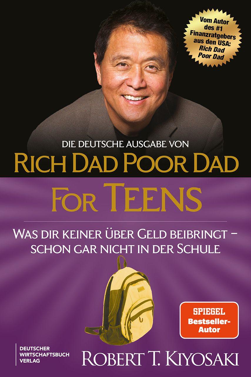 Vorderes Coverbild Die deutsche Ausgabe von Rich Dad Poor Dad for Teens