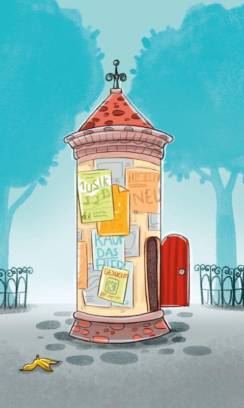 Beispielinhalt (Bild) Erzählkärtchen: Lustige Stadtgeschichten