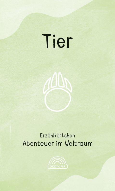 Beispielinhalt (Bild) Erzählkärtchen: Abenteuer im Weltraum