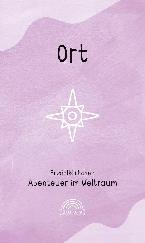 Beispielinhalt (Bild) Erzählkärtchen: Abenteuer im Weltraum
