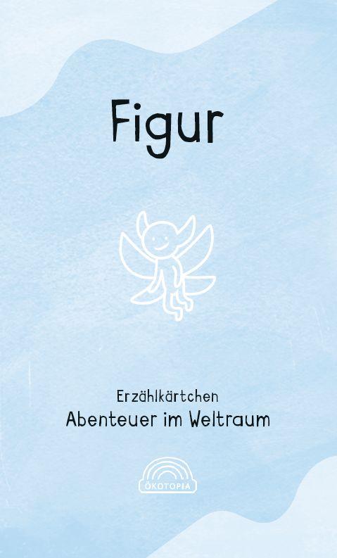 Beispielinhalt (Bild) Erzählkärtchen: Abenteuer im Weltraum