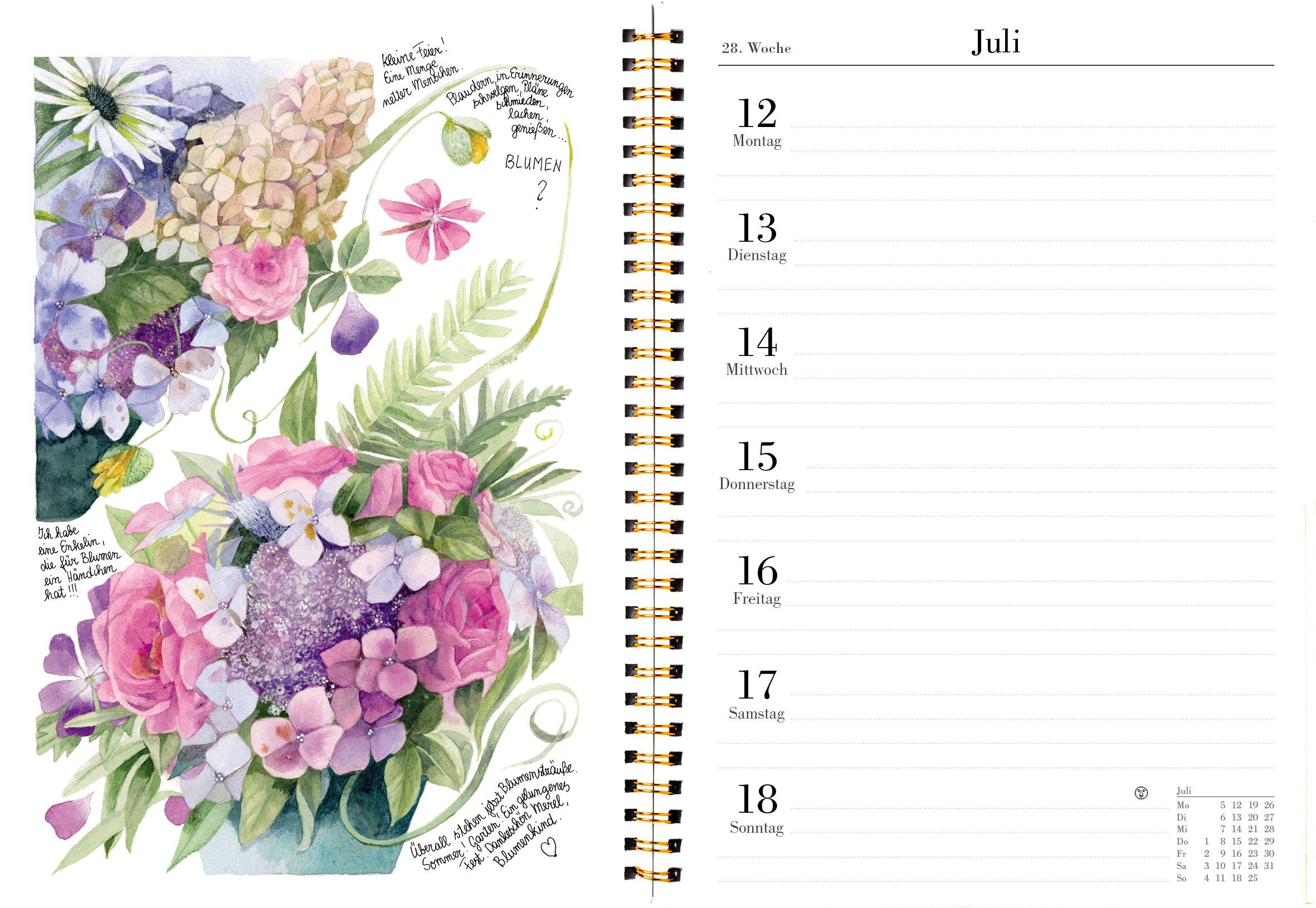 Beispielinhalt (Bild) Naturkalender 2027