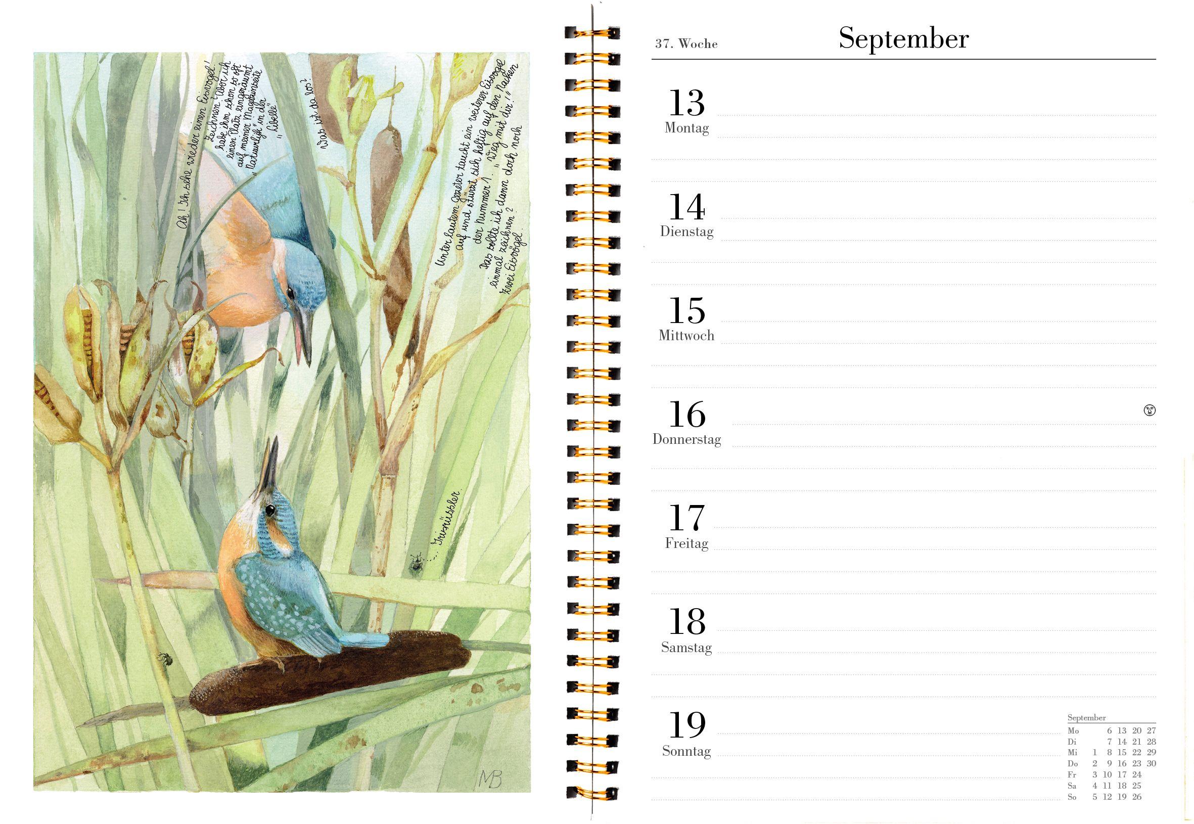 Beispielinhalt (Bild) Naturkalender 2027